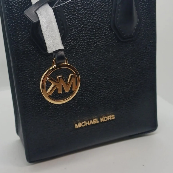 Michael Kors Mercer Black Extra-Small Leather Crossbody/Clutch Bag - Picture 3 of 9